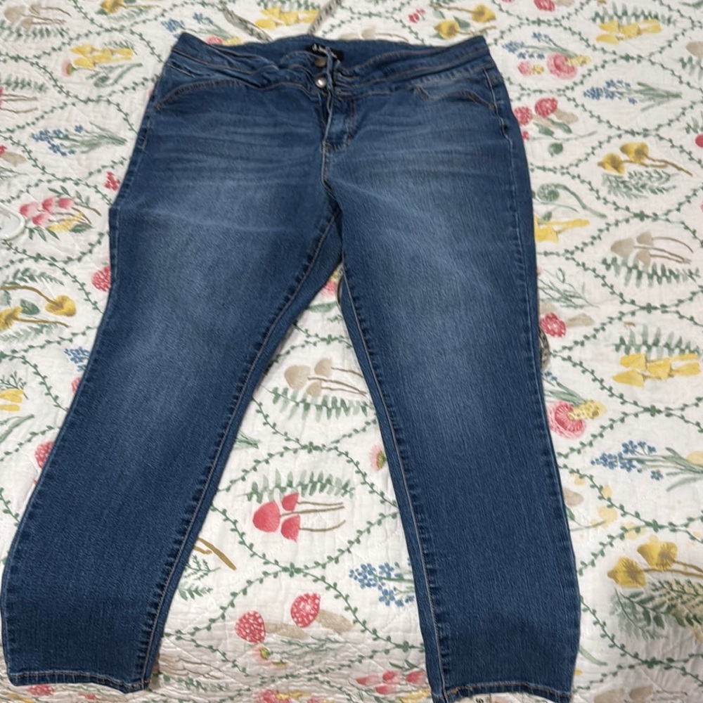 d. jeans Women's Ankle Jeans in Deep Blue